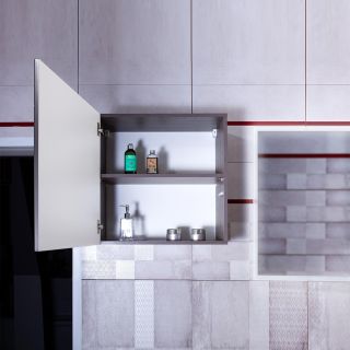 Шкаф навесной Бриклаер Кристалл 4627125414749 60 см графит